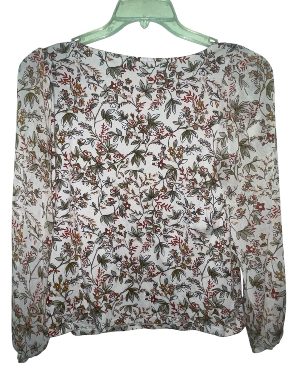 Loft floral blouse. Size LP GUC - Picture 3 of 8